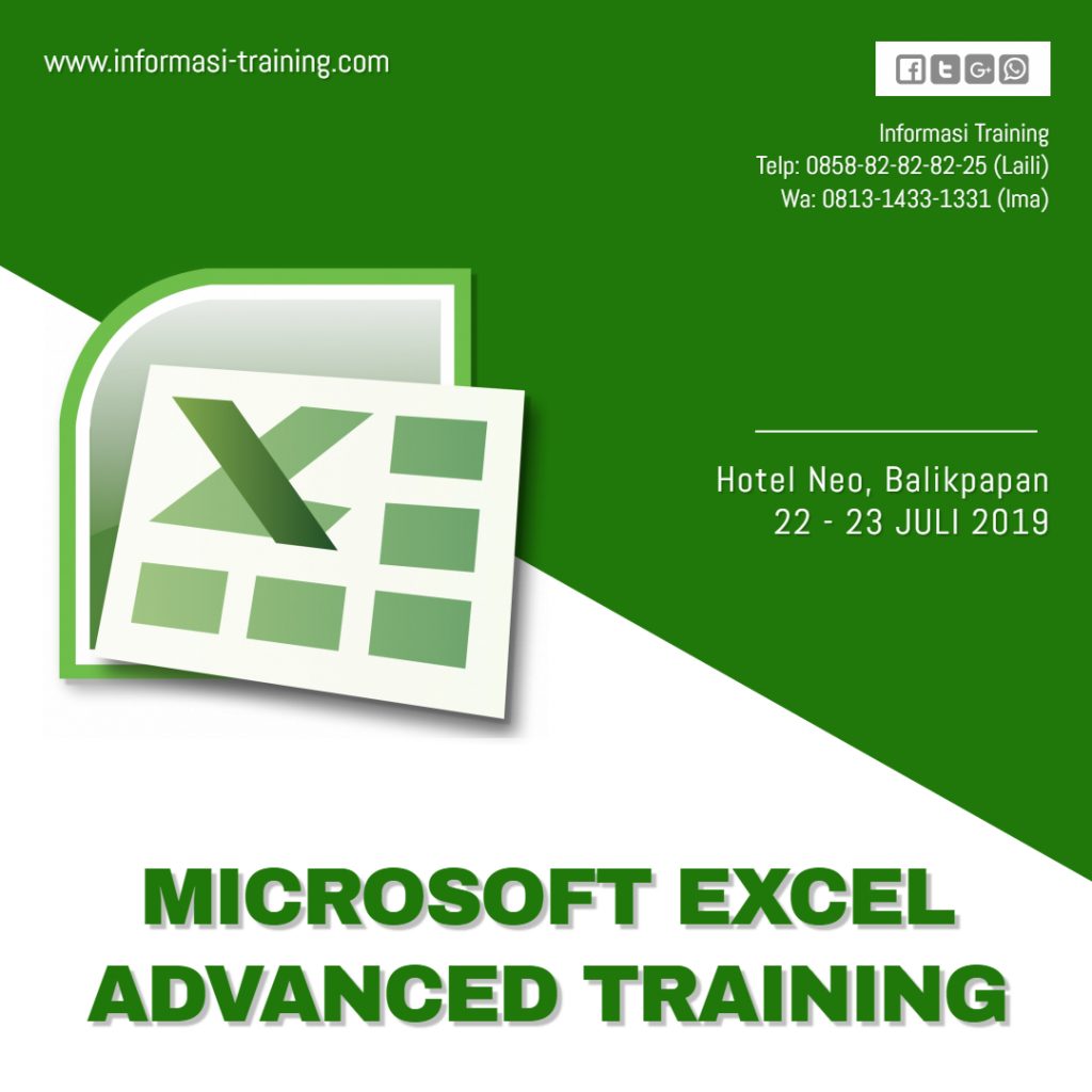 MICROSOFT OFFICE EXCEL ADVANCED – Pasti Jalan