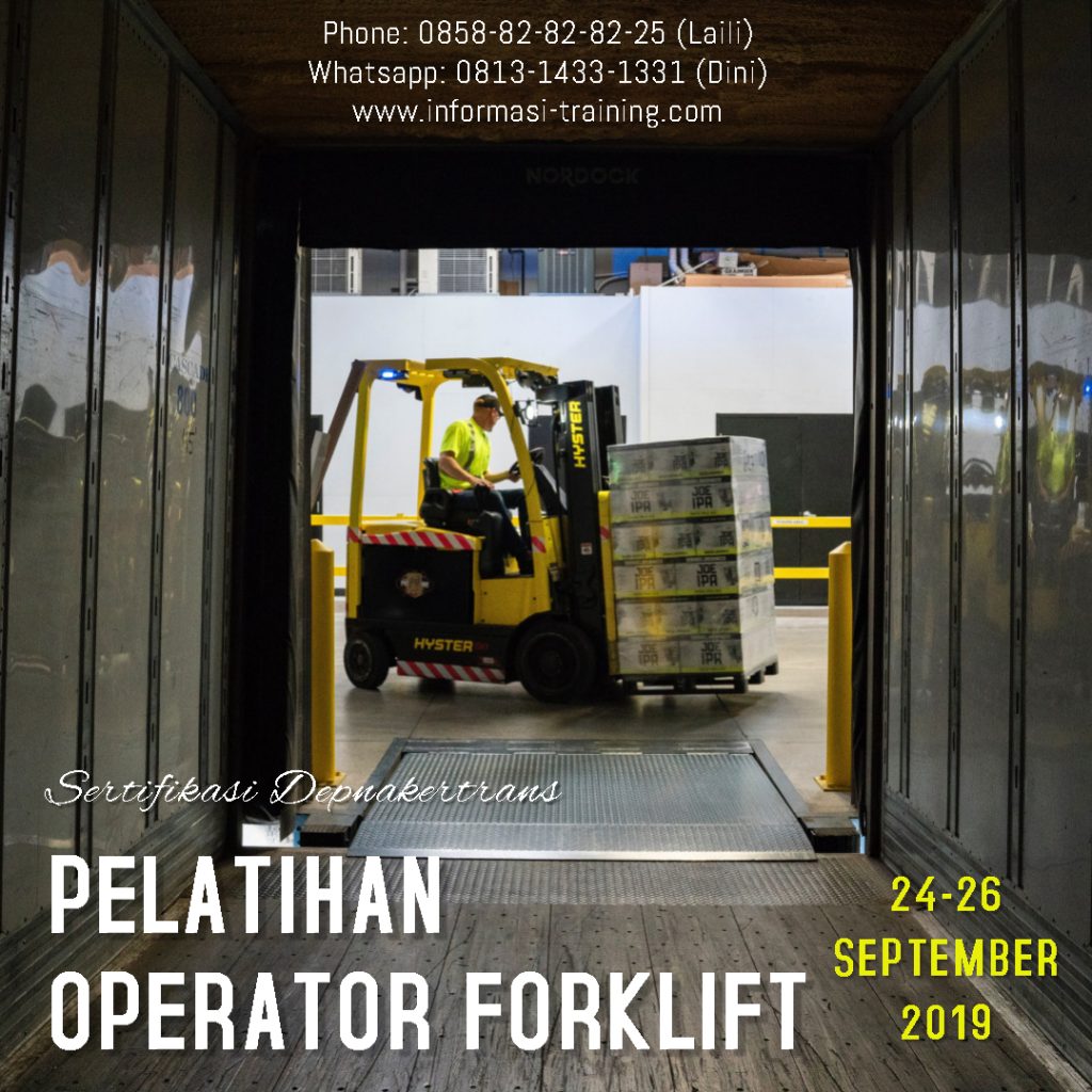 Operator Forklift Sertifikat Depnakertrans Available Online