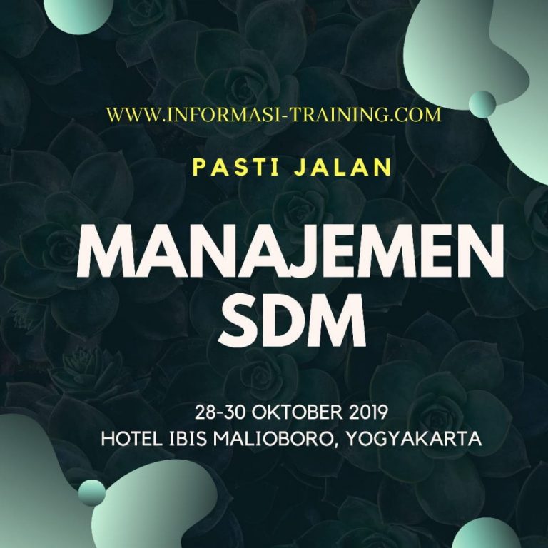 MANAJEMEN SDM - Available Online - Informasi Training